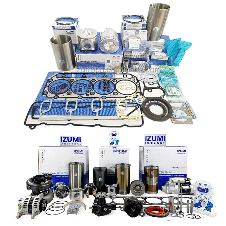 IZUMI ORIGINAL 4TNV106 4TNE106-1 4TNE106-2 Overhaul Rebuild Kit Diesel Engine Parts for YANMAR