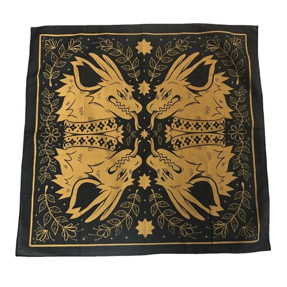 LOW MOQ fastly shipping top quality custom design print cotton square bandana