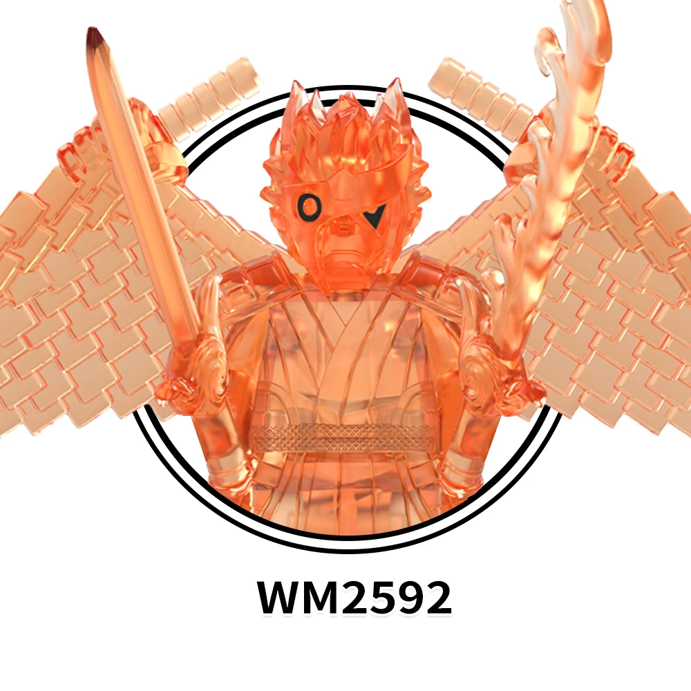 WM6167 Susanoo Uchiha Ninjutsu Japanese Anime Uzumaki Collect Educational Plastic Mini Building Blocks for Children Gift Toys