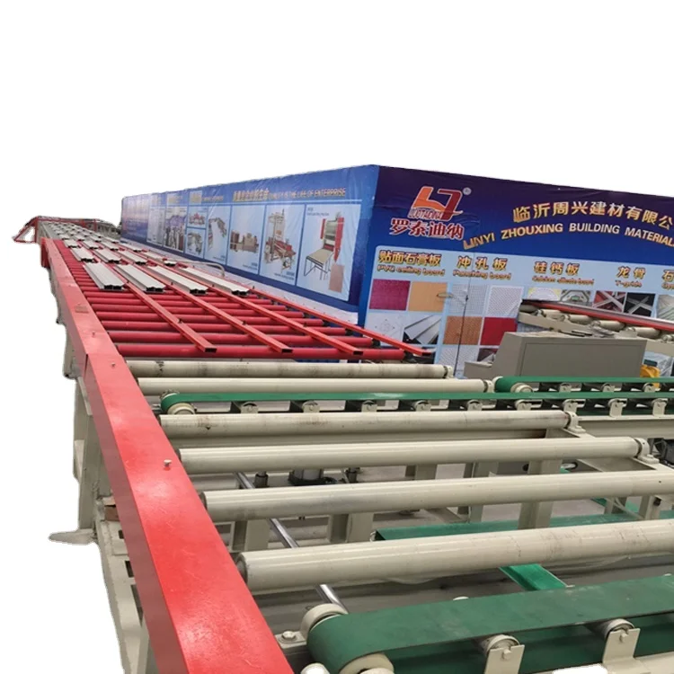 PVC film-coated gypsum ceiling equipment.gypsum moldings cornice making machine.