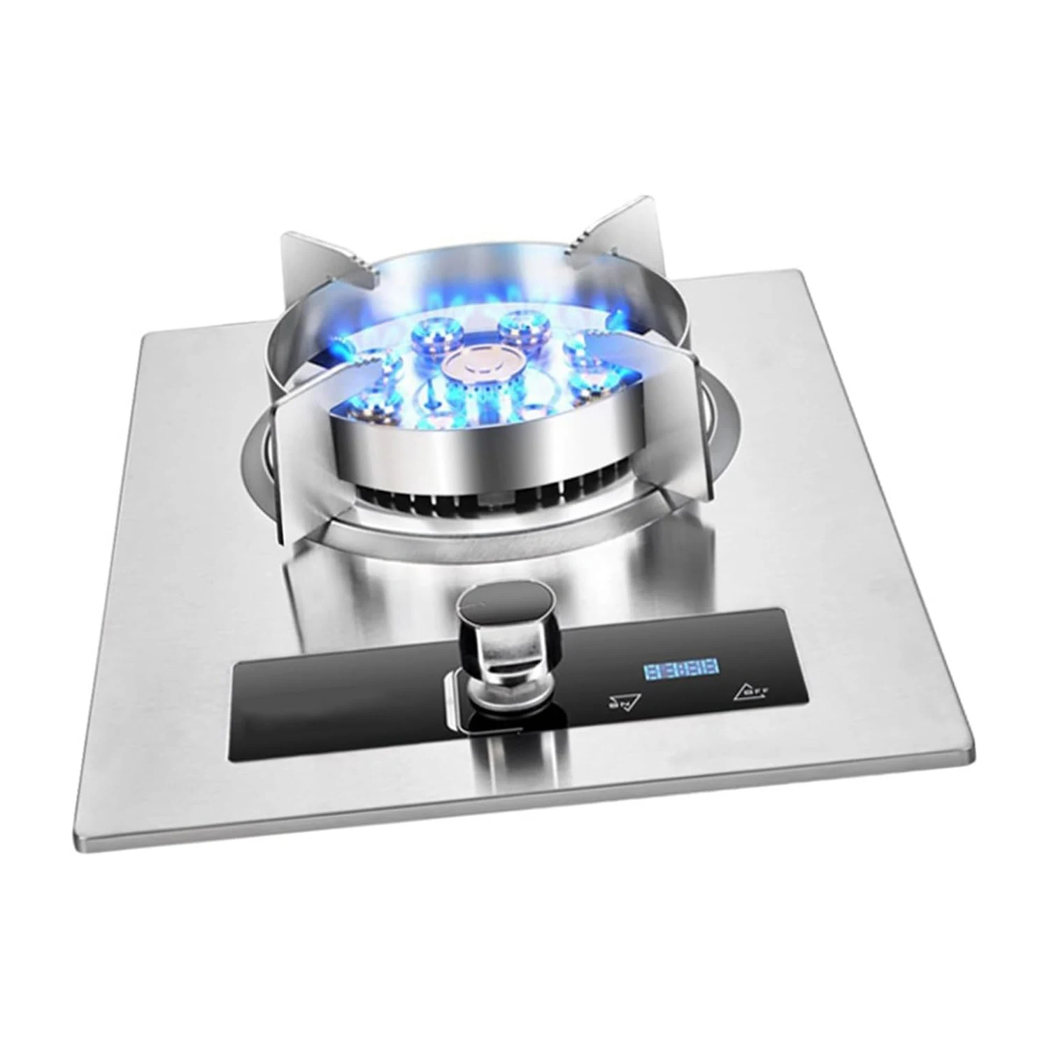 Hot selling gas cooker LPG smart portable gas cooktops stainless steels top Timer single burner gas stove for kitchen