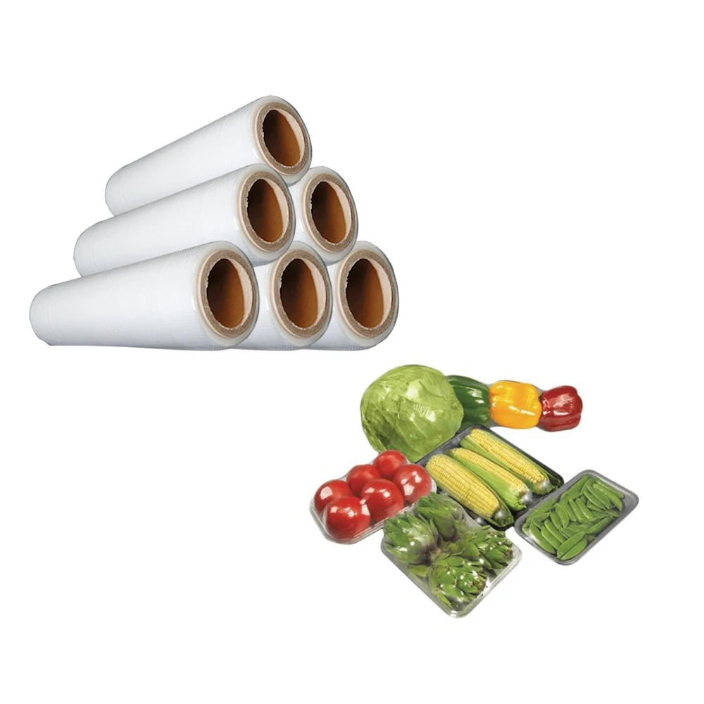 Vegetable breathable packaging microperforated POF  Single wound/center fold Shrink Plastic Wrap Film