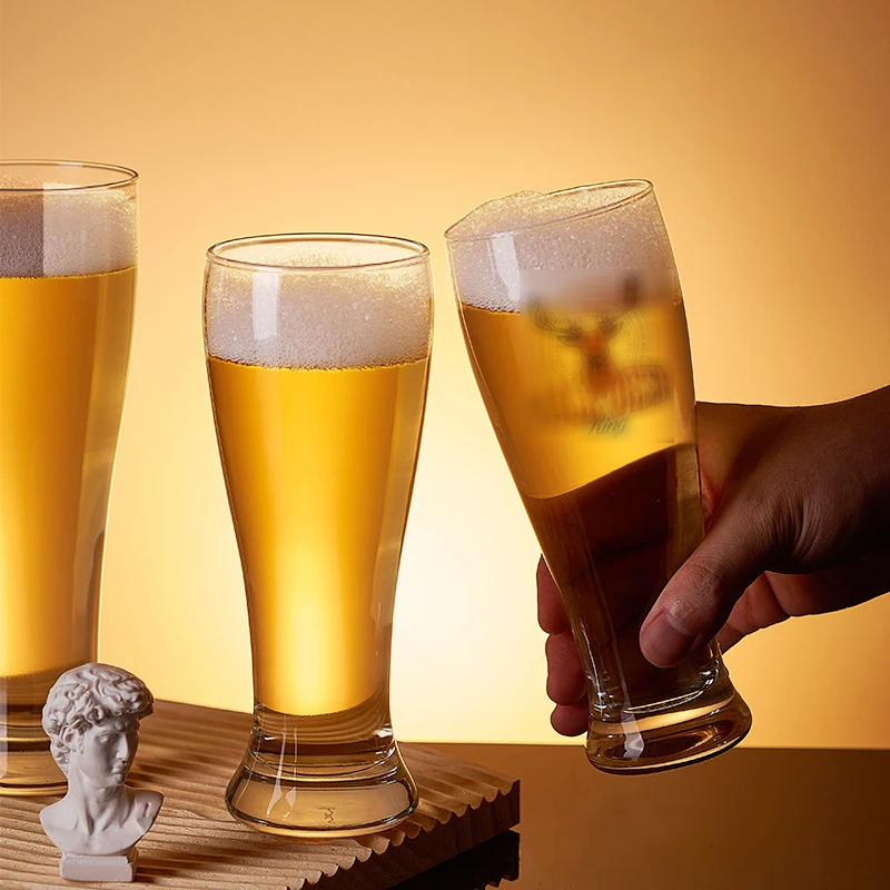 Wholesale Stock 12oz 16oz 20oz Thicken Bottom Custom Logo Printed Pilsner Beer Pint Glasses for Home Party Bar Use