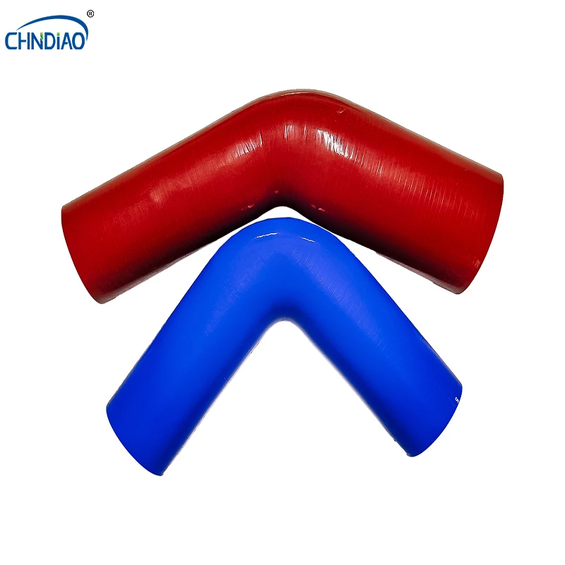 High performance modified car 45 degree elbow air intake water turbo silicone tube hose