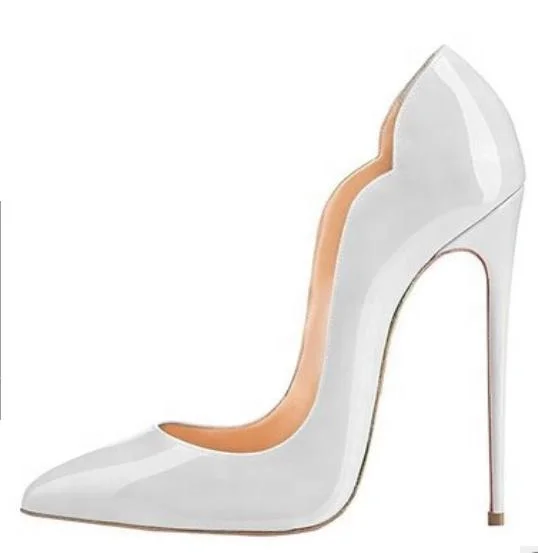 2020 wholesale quality fashion Women Dress Pumps Shoes Best Selling patent PU Thin Pencil High Heels plus size pointed toe