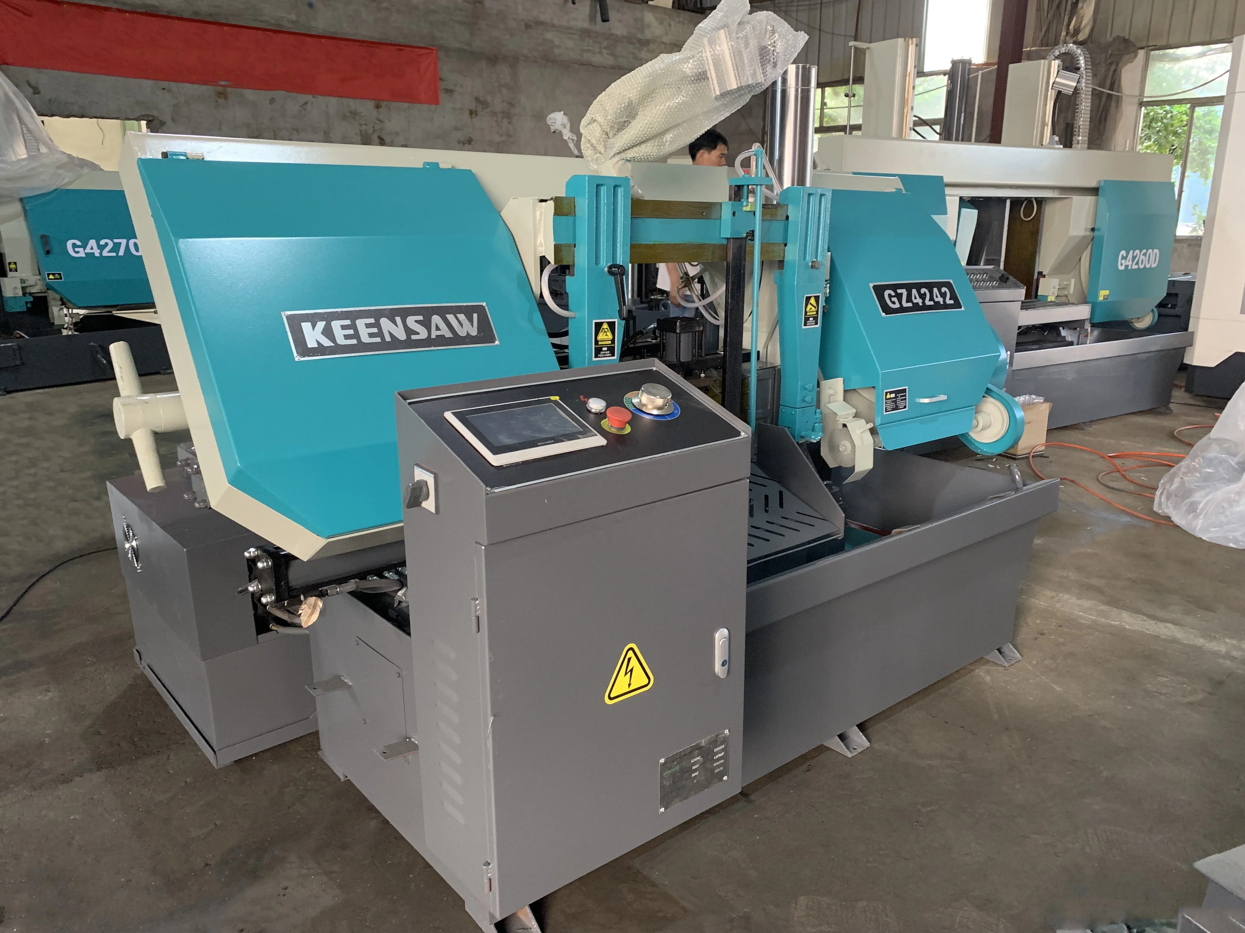 Высококачественная Автоматическая Горизонтальная ленточная пила с ЧПУ для стального стержня, ленточная пила для резки металла по заводской цене