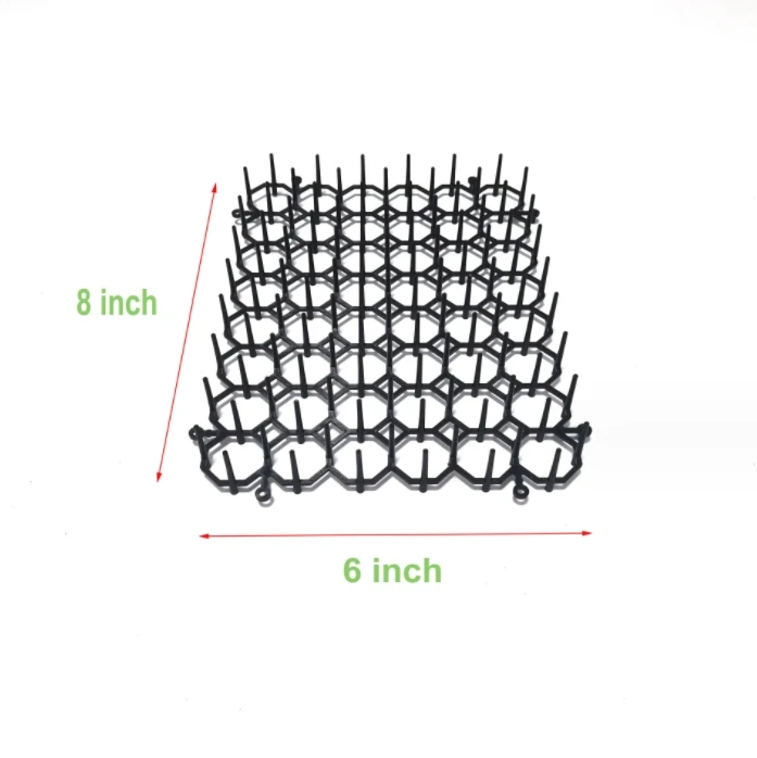 Wholesales Protect Garden Plant Anti Cat Dog Bird Repellent Spikes Mat Freely Spliced Anti-Cat Prickle Mat