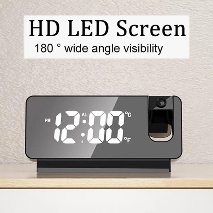 Digital Projection Alarm Clock Usb Led Light Source Analogue Projection Clock