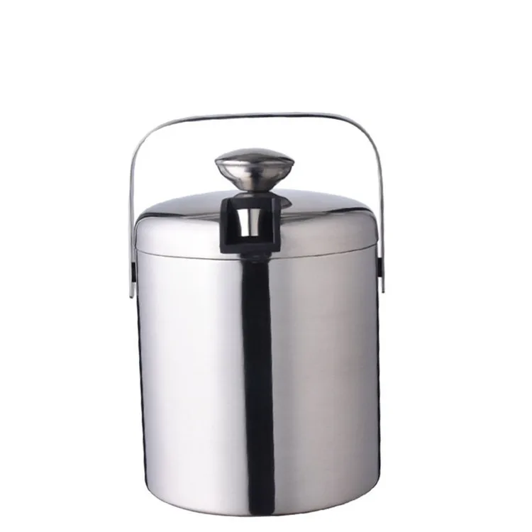 Лидер продаж высококачественные Медные ведра из нержавеющей стали круглая охлаждающая Ведерко для вина и пива ведро льда