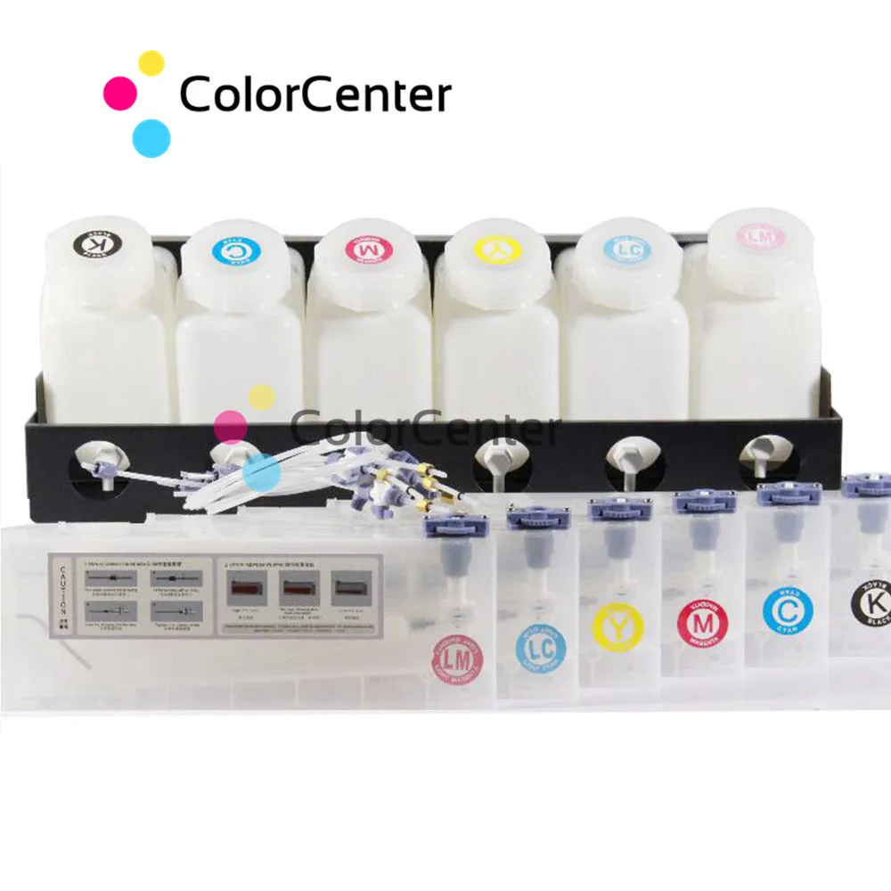 CISS Refill Cartridge 6X6 Continuous Ink Supply System for Roland Mimaki Mutoh Printer