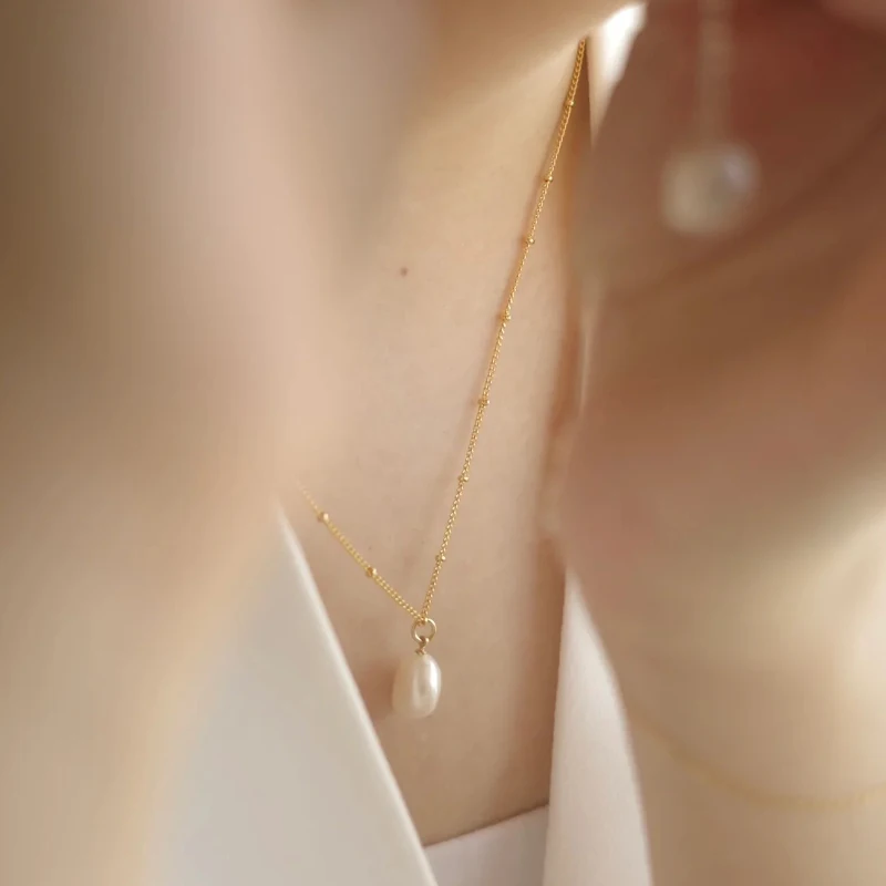 Изысканное кольцо 18K позолоченное ожерелье в виде цепочки из нержавеющей стали ювелирные изделия I Love Mama жемчужные Кулоны для ожерелья