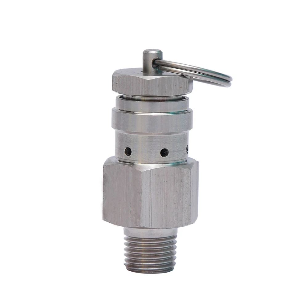 Small Pressure Relief Valve Adjustable Stainless Steel Safety Valve for Pressure Tank