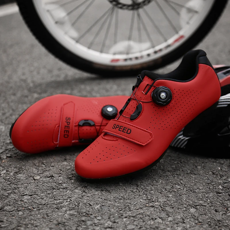 MTB Cycling Shoes Men Speed Racing Road Bicycle Sneakers Mountain Bike Shoes Women Flat Cleats Footwear Outdoor Sport Sneakers