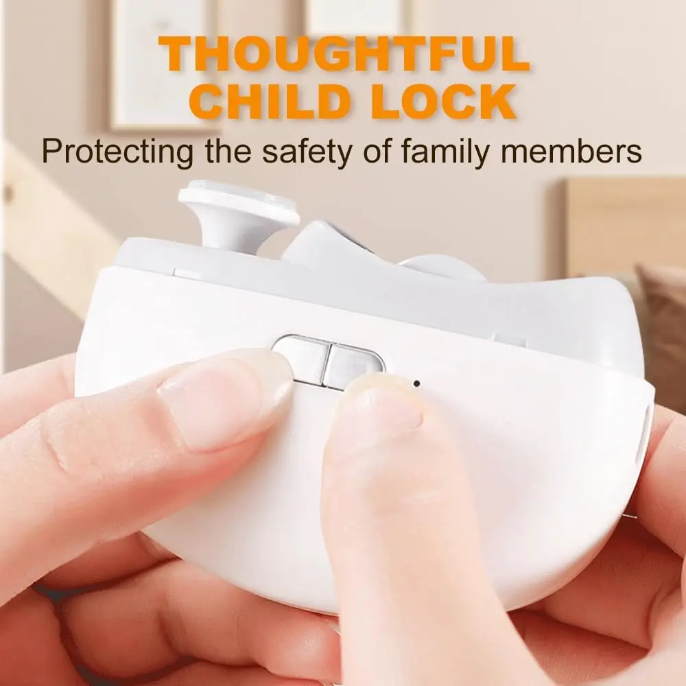 Nail Clippers with Light Trimmer Seemagic Nail Cutter Polishing with Led Light Automatic Electric Nail Clippers