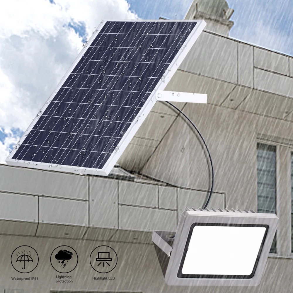 Садовый Солнечный свет открытый Ip65 внутренний и Открытый Универсальный уличный Солнечный прожектор 120 Вт 200 Светодиодные солнечные фонари