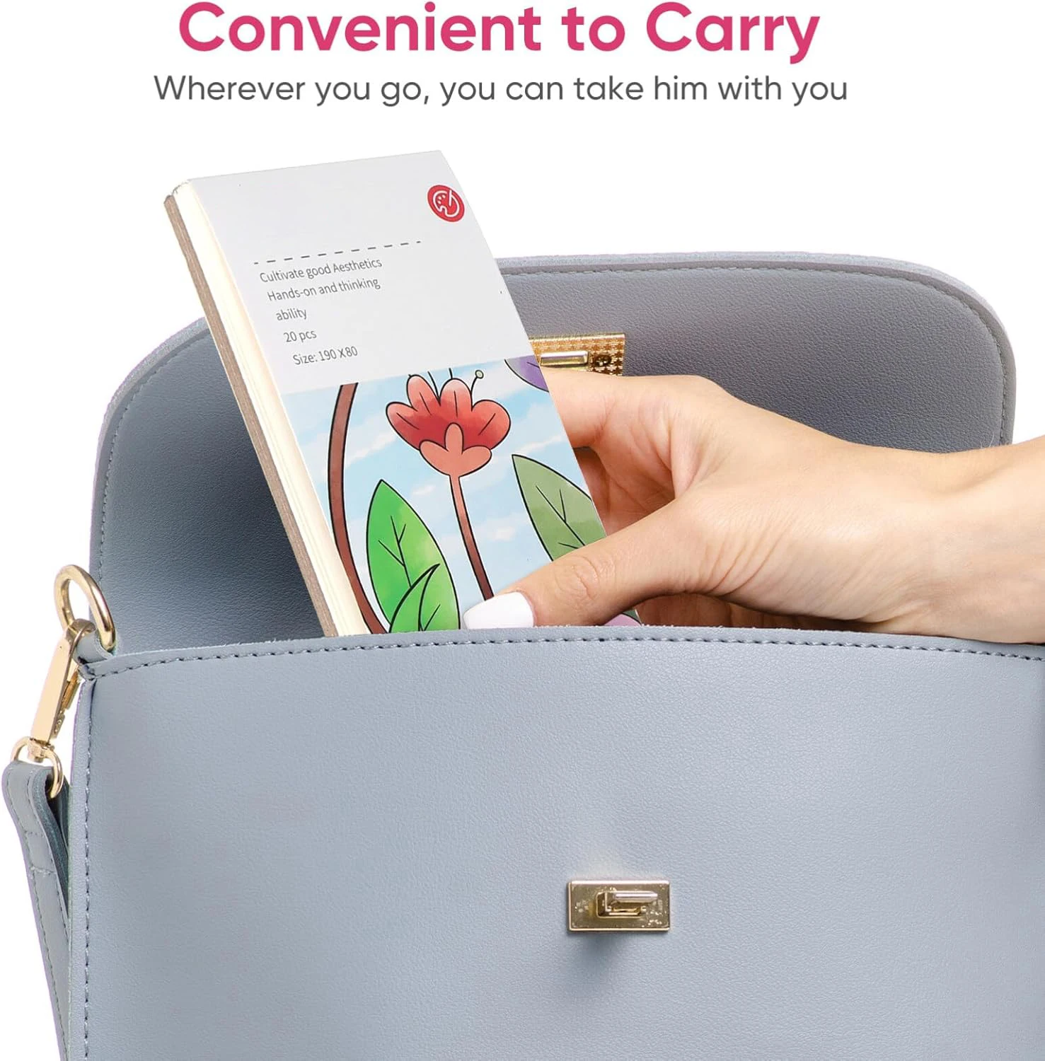 Art DIY Water Coloring Books Watercolor Painting Drawing Paper Pocket Watercolor Painting with Brush