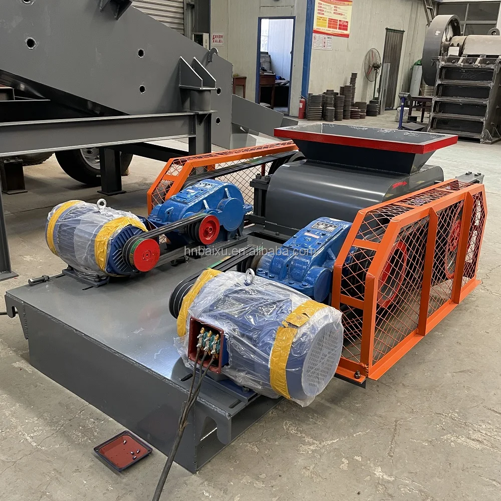 china supplier limestone coal material crushing double tooth roller mill salt roll crusher