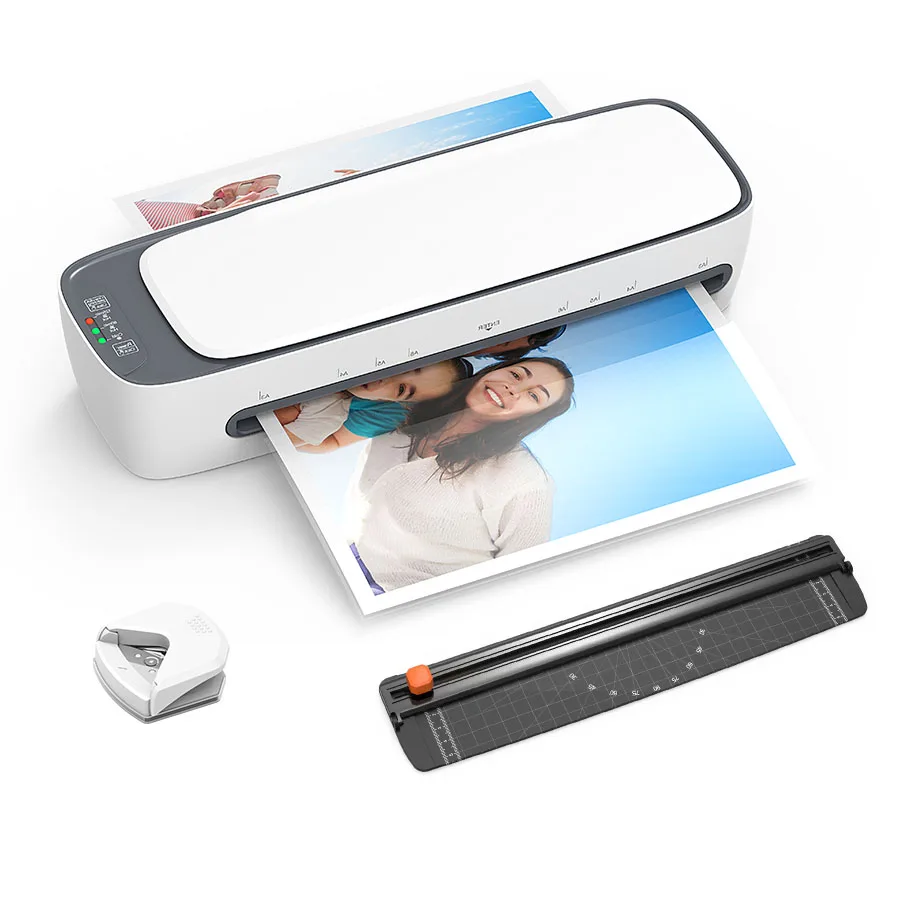 SL888 A3 A4 Office pouches lamination Small Hot Cold Convenient Corner rounder Puncher Lamination Machine For Photo Laminating