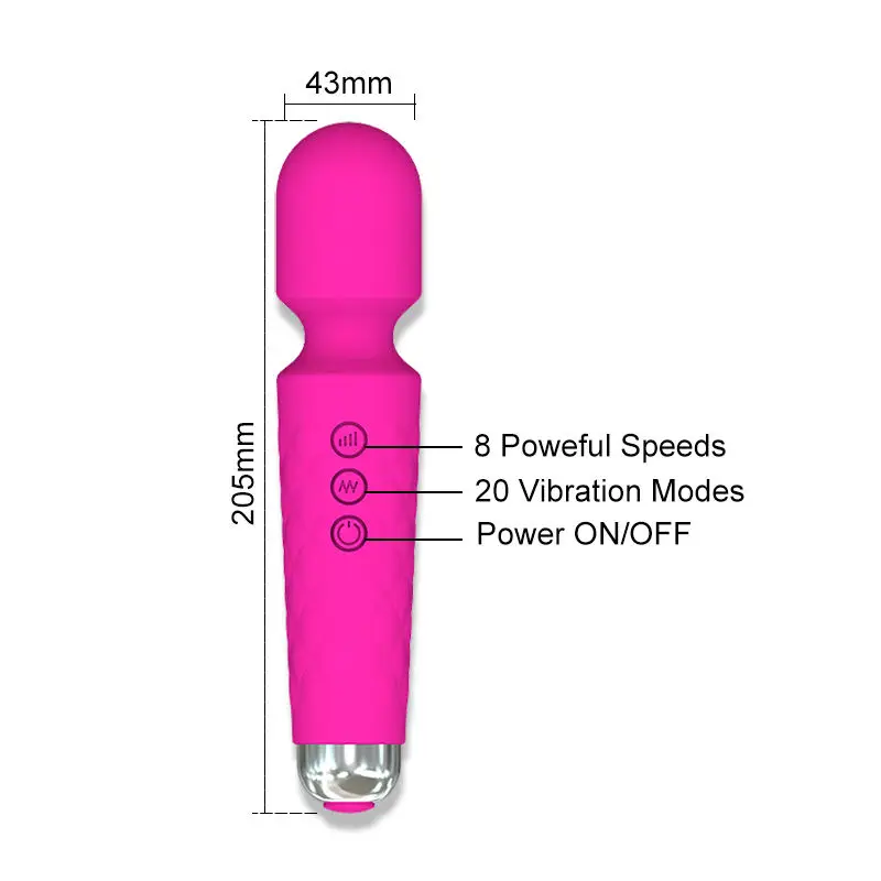 OEM/ODM Mini Personal Adult Toys Electric Handheld AV Wand Massager Dildo Vibrator Sex Toys Women