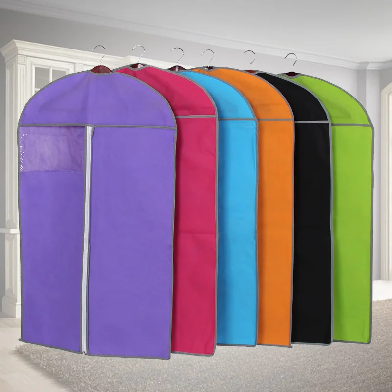 Customizable Logo Coat Dust Cover Clothing Storage Suit Garment Bag Transparent Travel Wedding Dress Storage Bag
