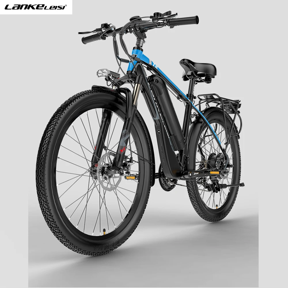
EU CE certification T8 26-inch 21-speed mountain bike 48V400W electric bicycle, equipped with 12.8AH Panasonic lithium battery 
