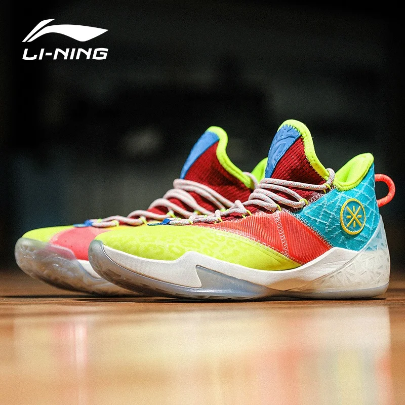 Li Ning баскетбольные кроссовки мужские путь Уэйд 7 издание амортизирующие профессиональный конкурс подкладка обуви ABPQ025