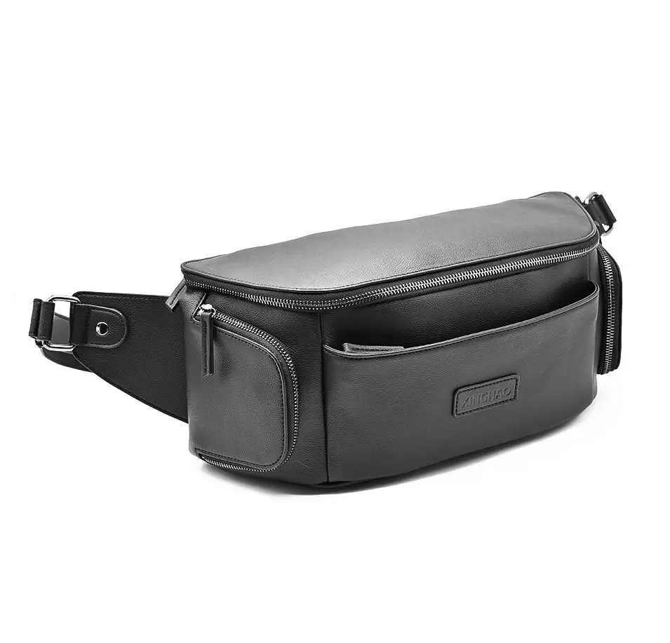 Custom Make Camera Fanny Pack Bag Stylish Design Vegan Leather Sling Shoulder Camera Bag Camera Waist Bag For Photography
