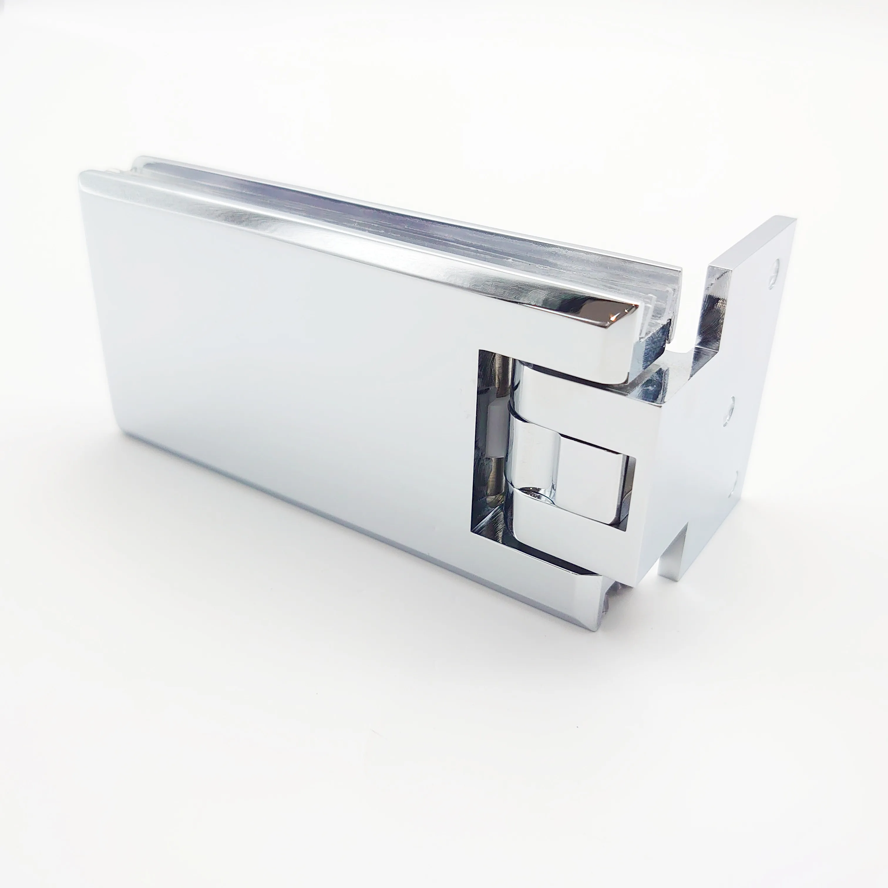 High Quality Stainless Steel Adjustable Glass to Wall Pivot Shower Clamp Glass Railing Clips Pivot Hinge Shower Door