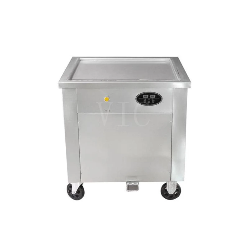 Stainless steel Imported Compressor R404A Refrigerant Fried ice cream machine