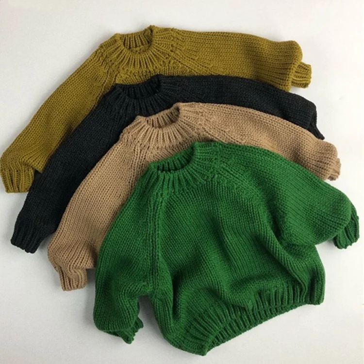 Wholesale kids pullover sweater girl boy knitted sweaters clothes children toddler sweaters