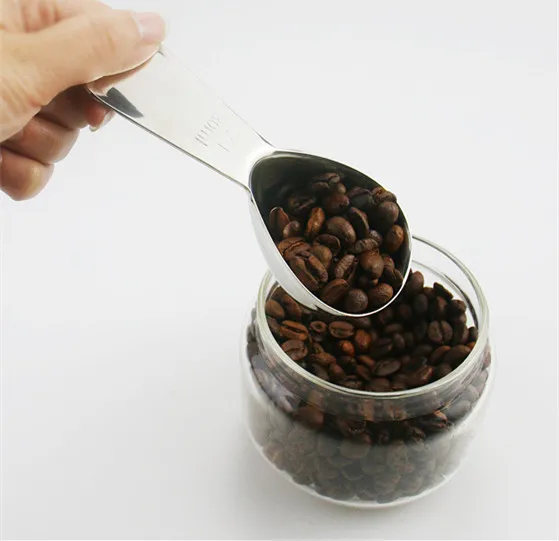 Stainless steel with scale measuring spoon milk powder spoon seasoning measuring spoon set