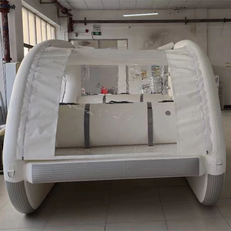 New Arrival DWF Catamaran Boat House inflating Pontoon Boat Catamaran Passenger Boat
