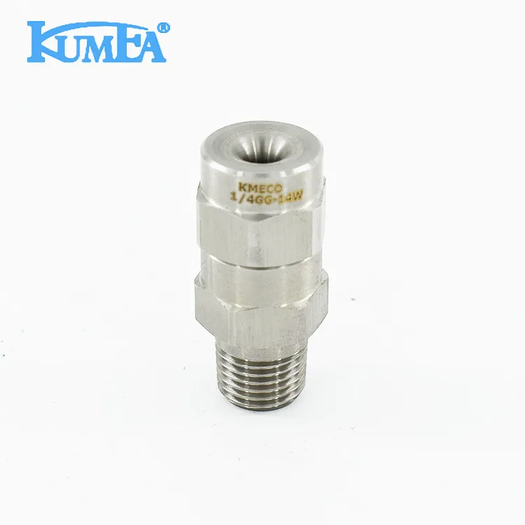 KUMEA For USA brand GG-W 1/8 metal dust control full cone spiral spray nozzle for defoaming