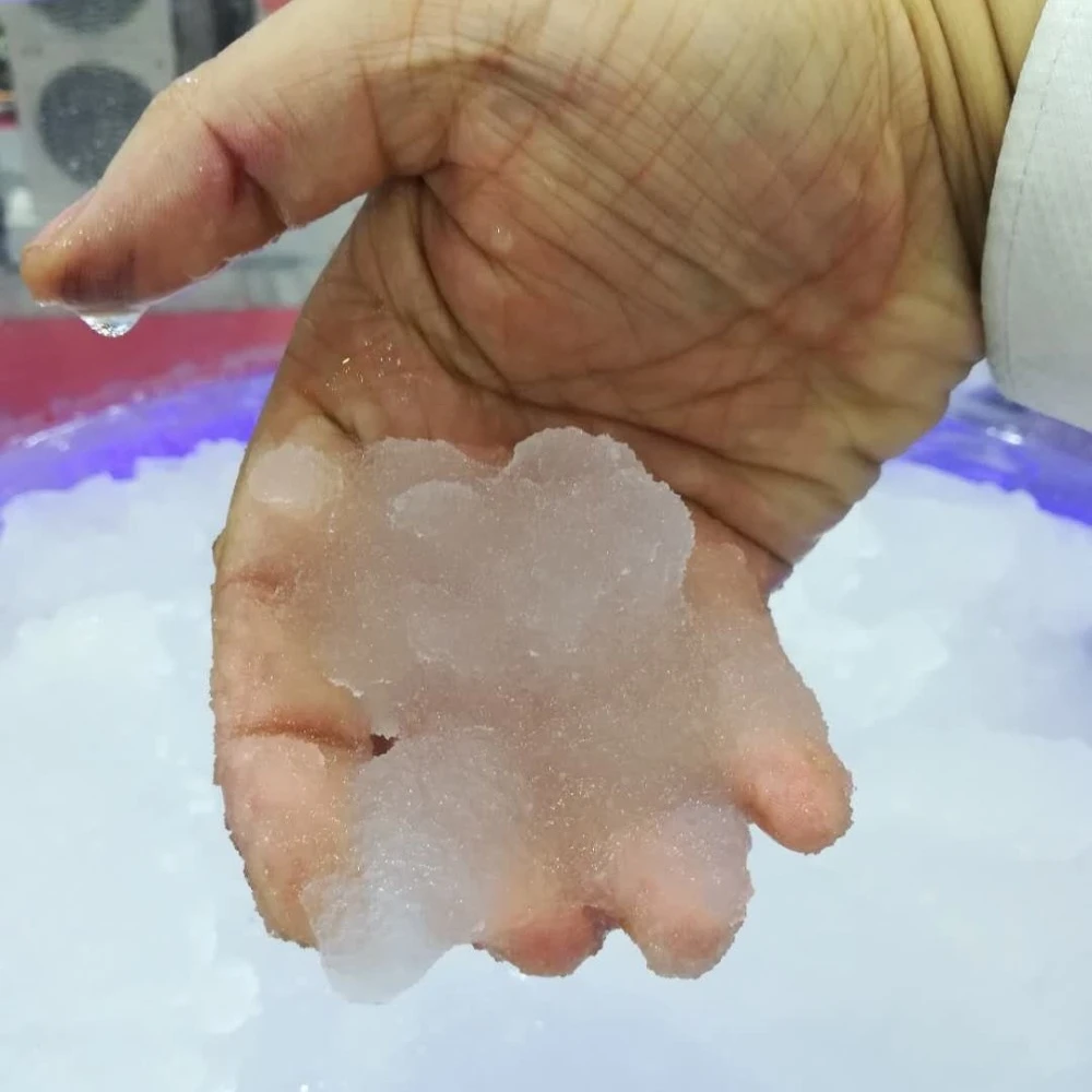 Рассол раствор охлаждающий жидкий ледяной кристалл делая машину для охлаждения рыбы