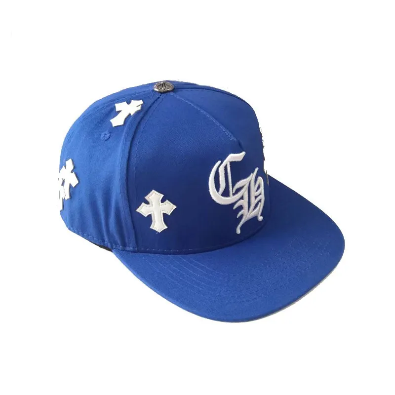 High Quality Flat Brim Snapback Cap 3D Embroidery Baseball Cap Chrome Heat Hat