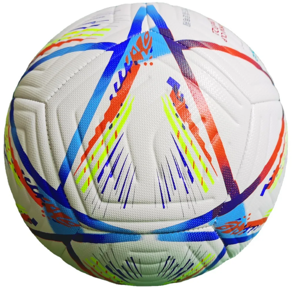 Official Size Can Be Customized Wholeswith LOGO Printing Football Training Pvc Leather Composite Heat Bonded