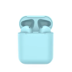 KUULAA Amazon Top Seller Cheap Macarons Colorful i12 Tws V5.0 Sport Wireless Headphones Earphones