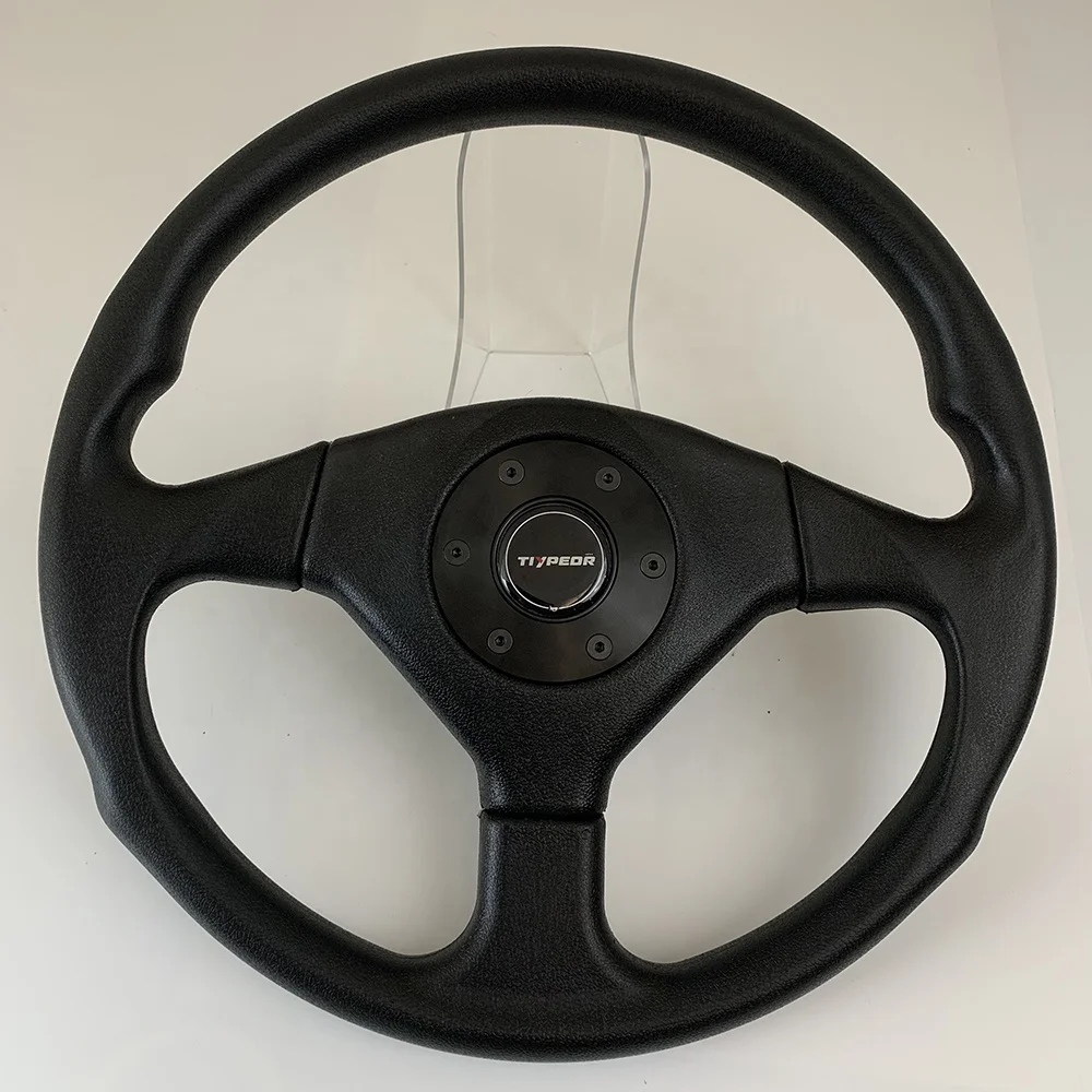TIYPEOR universal 360MM Automotive Sport Racing High Quality Aluminum PU Steering Wheel Suitable for Karting UTV ATV