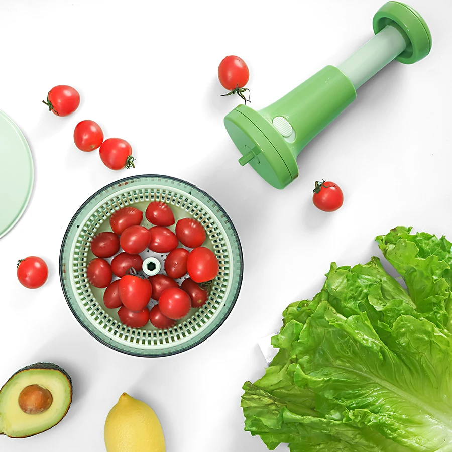 Kitchen Food Processor Manual Push Hand Press Vegetable Chopper Plastic Blade Meat Grinder Eco-friendly Onion Cutter