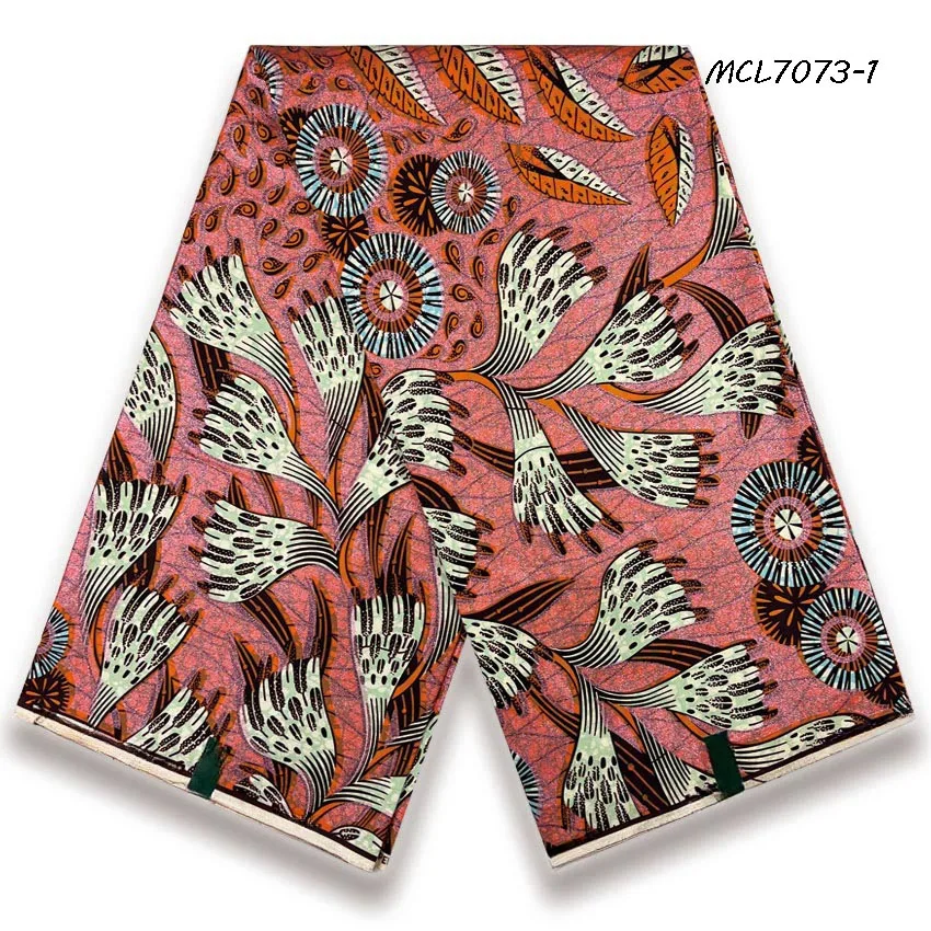 Wholesale Africa Golden Wax 6 Yards Grand Golden Super 100% Cotton Print Wax Lace Fabrics for African Cloth Textile