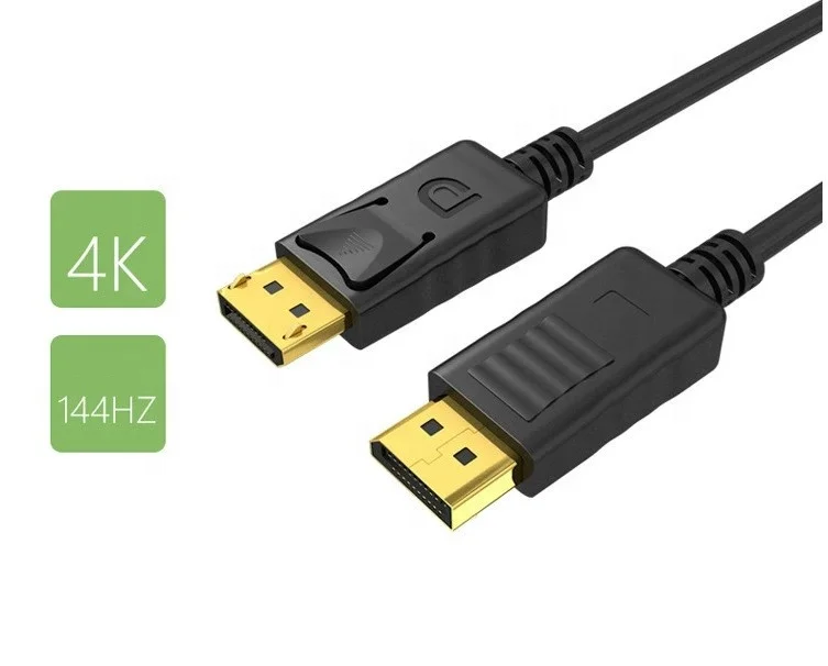 4K 60Hz DP 1.2 Displayport Cable DP Male to Male Displayport Cable Gold Plated 2K 144Hz for computer