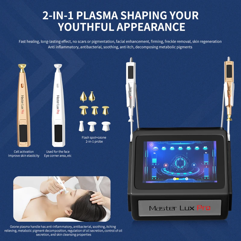 New Technology Ozone Plasma 2 In 1 Anti-Aging Improve Fine Lines Remove Scar Beauty Device Facial Blemish Removal Machine