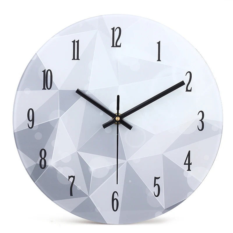 Оптовая продажа с фабрики 12 дюймов стеклянные часы Лидер продаж Gllass настенные часы в наличии Bargain Buys прямо сейчас