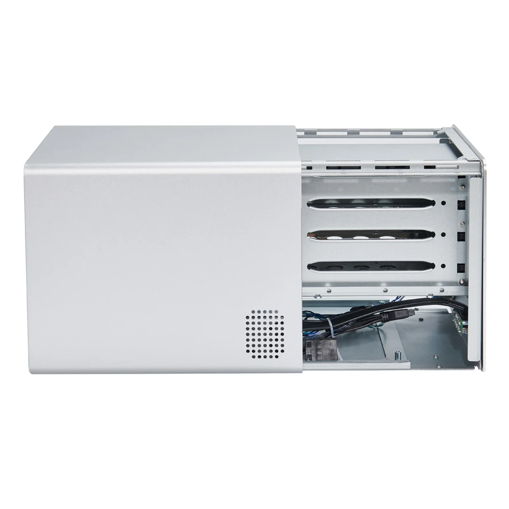 OEM ODM Aluminum Mini Computer Case 4Bay Hot swap NAS storage Server Case