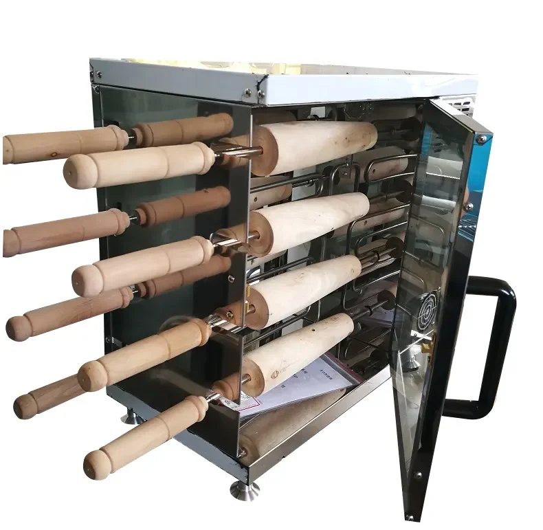 stainless steel chimney cake machine chimney cake oven kurtos kalacs machine Chimney Bun Grill Maker for Restaurant Home Kitchen