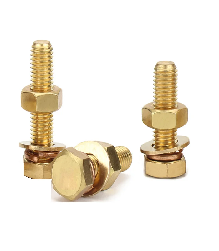 Латунные болты и гайки винты с шестигранной головкой для храмового шкафа