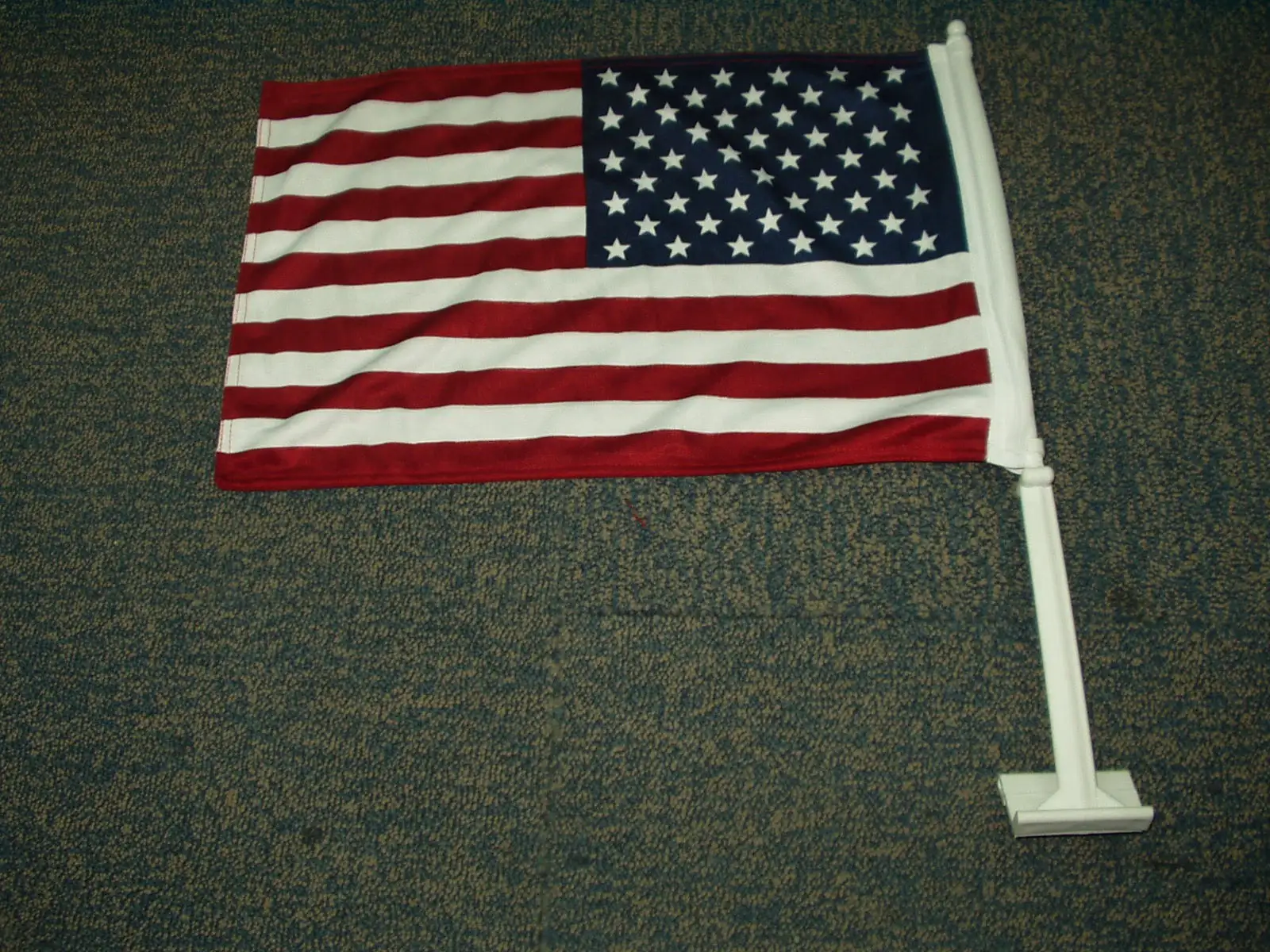 Professional Factory Custom Double Stitch Polyester Digital Printing American USA Sublimation Car Window Flags with Pole