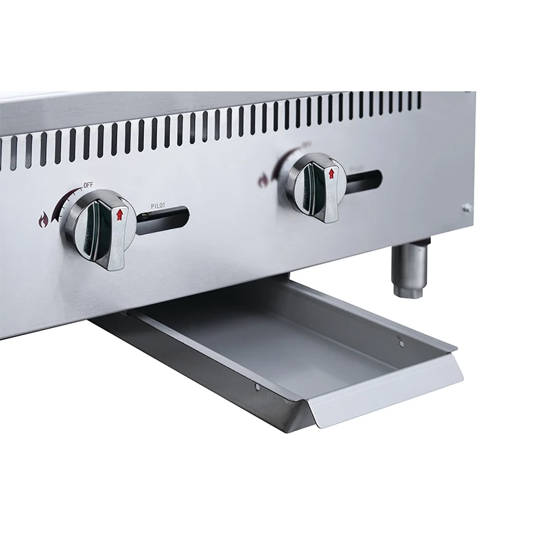 Stainless steel Commercial gas 48 inch counter top griddle flat top gas grill for restaurant kitchen