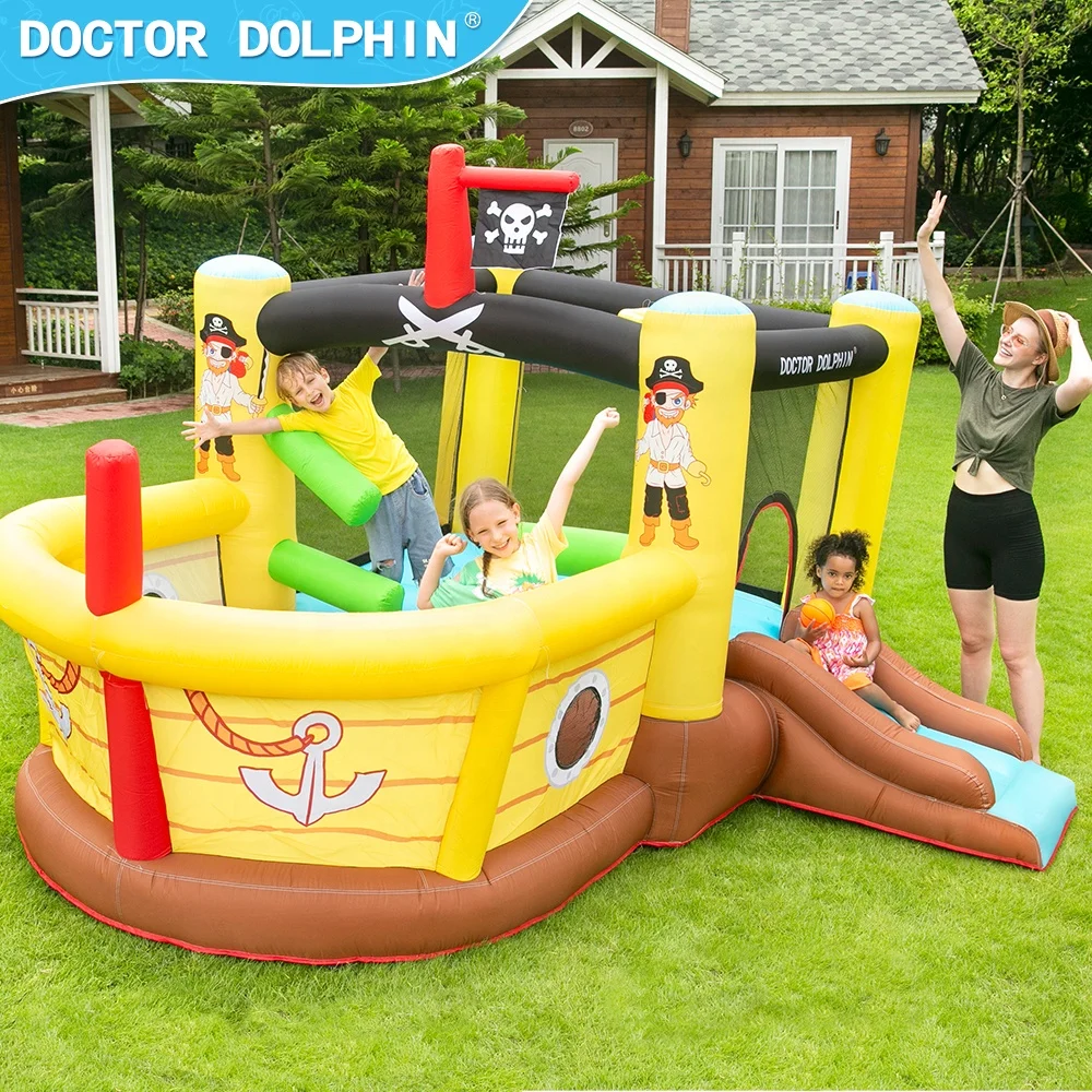 Doctor Dolphin Pvc customization kids sale cartoon design wholesale inflatable cartoon bounce house pool toy for sale