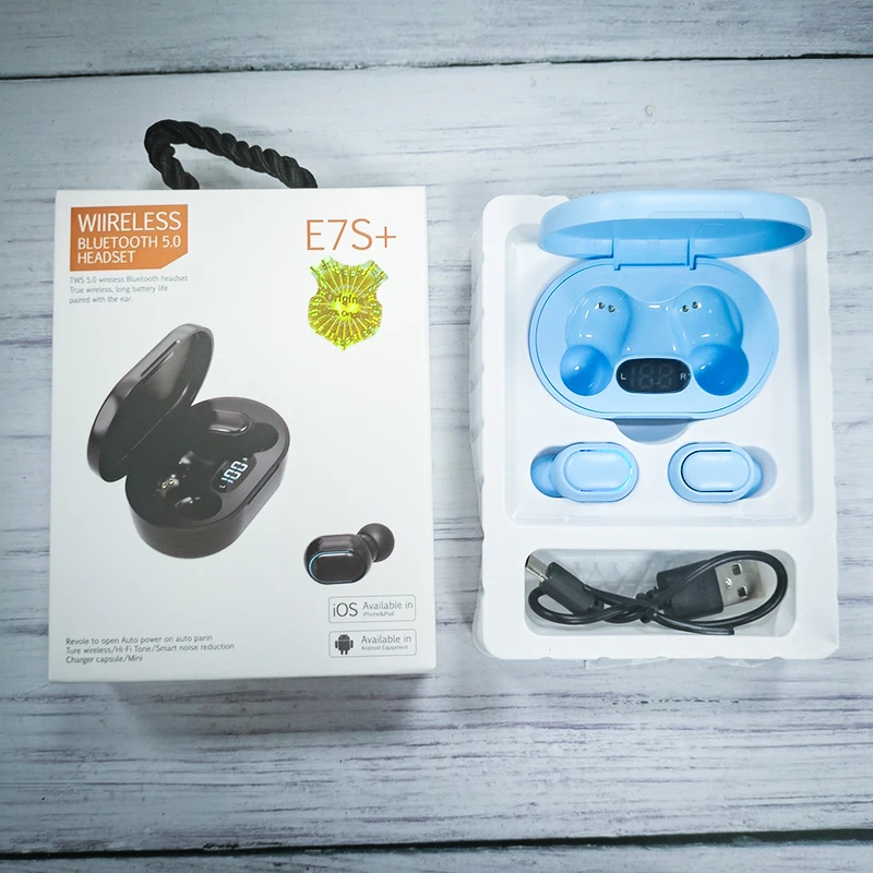 2021 E7S OEM Factory Ear Buds Earphone Earphones Plug Wireless In-ear Wireless Headphones